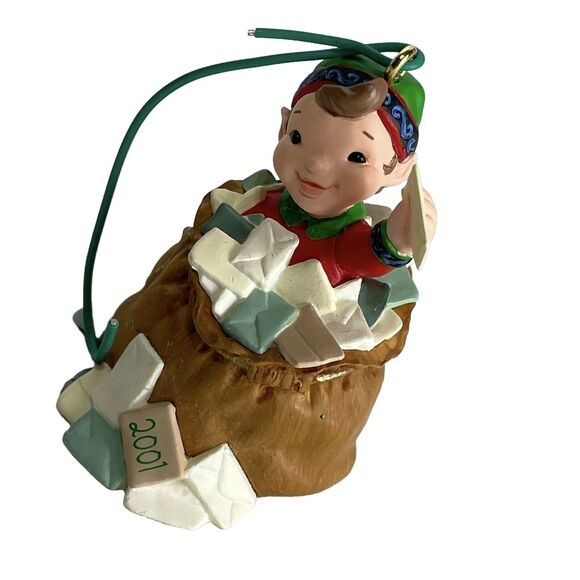 HALLMARK Keepsake 2001 LETTERA GLOBUS AND MRS. CLAUS Christmas Ornaments - Picture 2 of 11